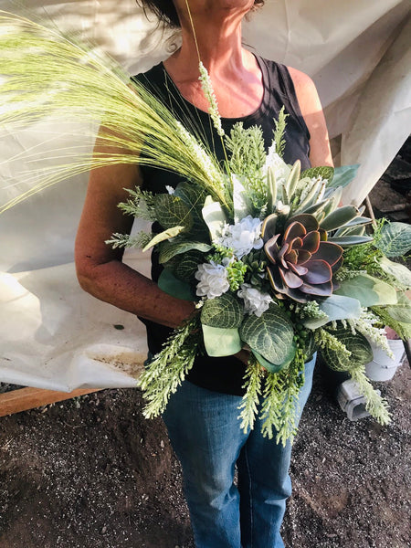 Succulent Wedding Bouquet