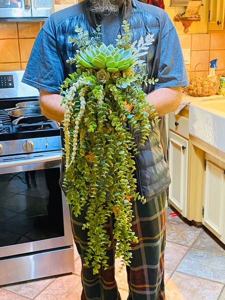 Large Succulent filled bouquet |bride|bouquet|weddings |centerpieces |bridal|live succulents|