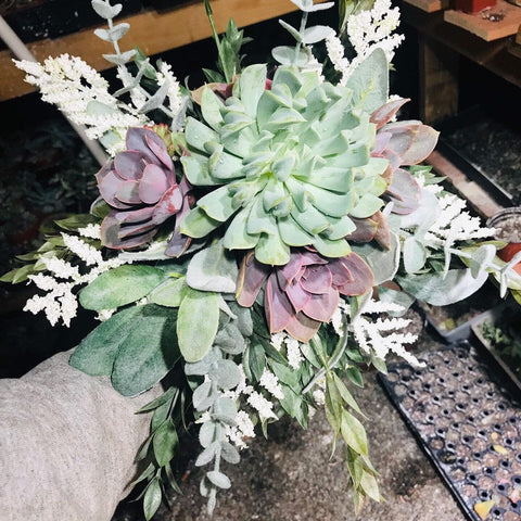 Succulent wedding Bouquet